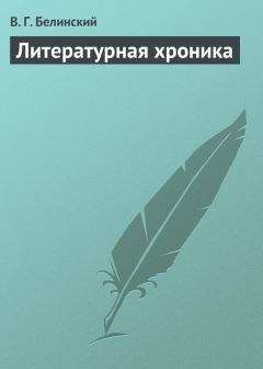 Виссарион Белинский - Литературная хроника