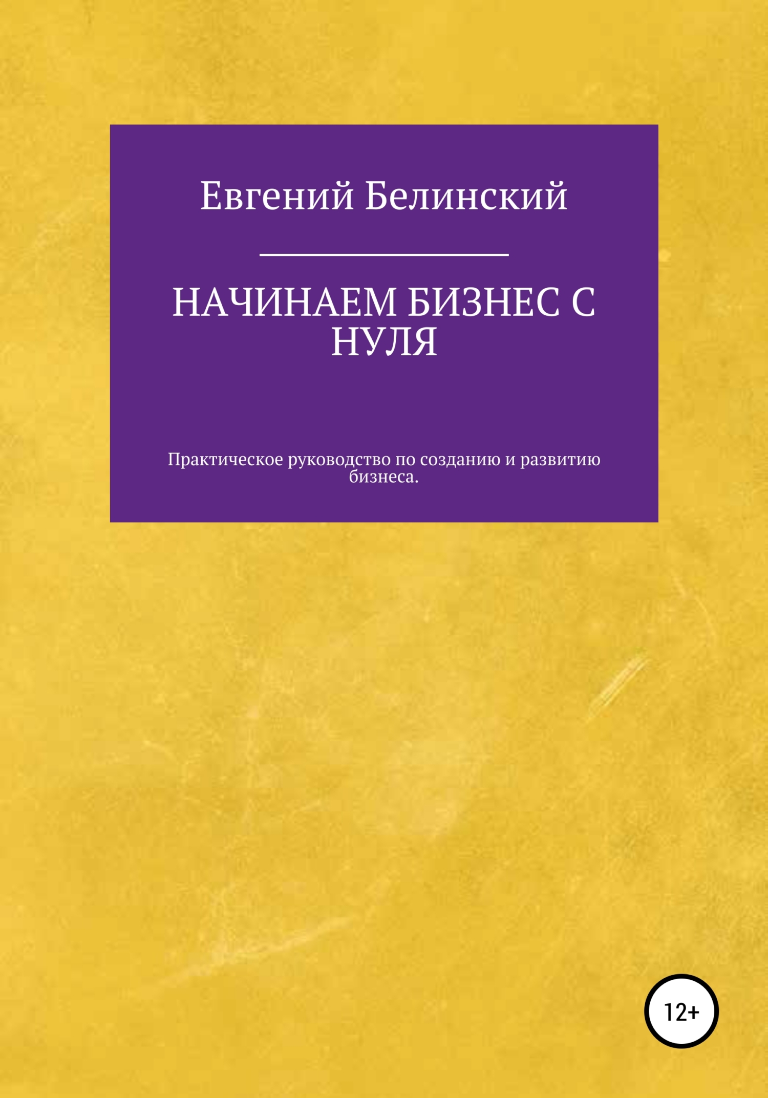 Начинаем бизнес с нуля - Евгений Белинский